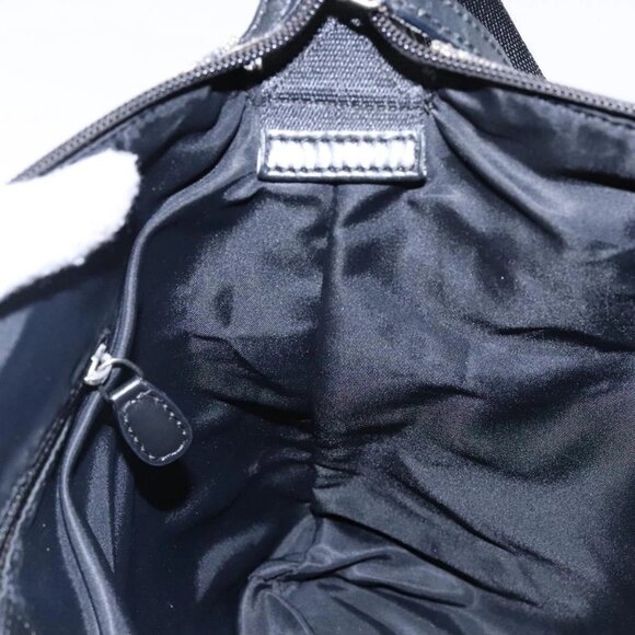 Christian Dior Trotter Canvas Shoulder Bag Black Silver Auth ep10805 - Picture 12 of 16